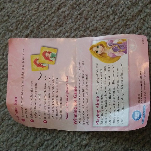 ✨5/$15✨ Disney Princess Matching Game - Picture 6 of 6